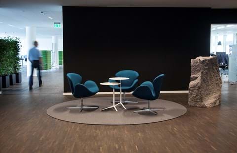 filttæppe kontor indretning